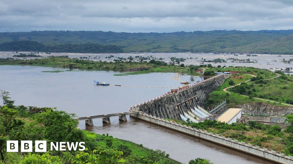 The Inga hydropower dam on the Congo River