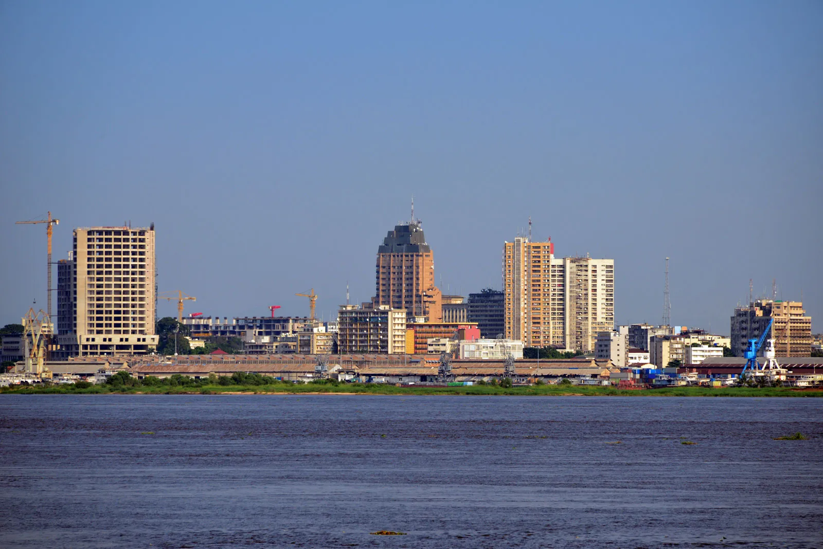 The Kinshasa skyline seen across the Congo River